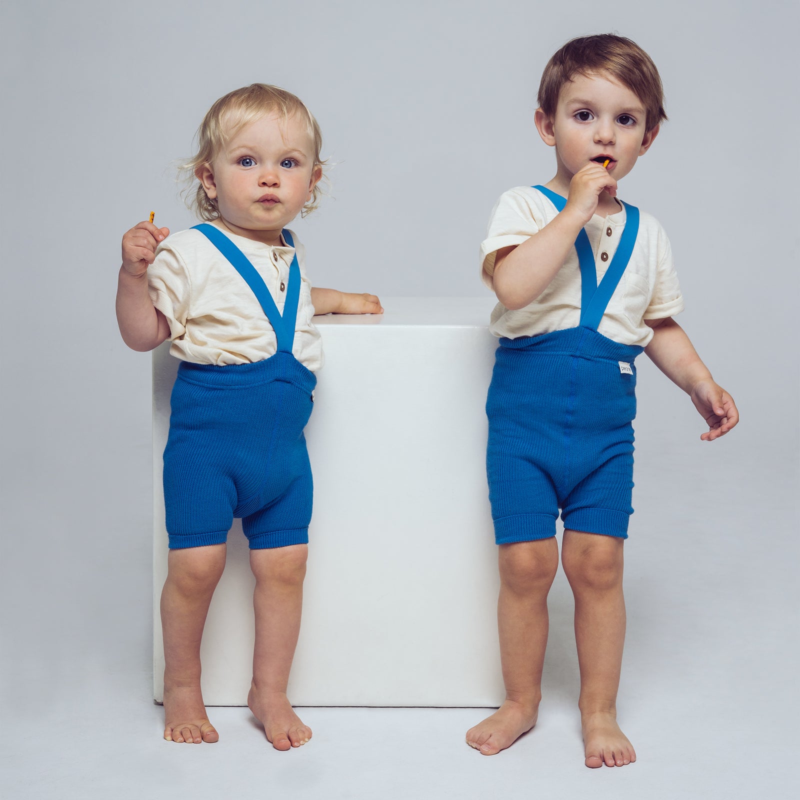 Kraťasy s Kšandami - Francouzská Modrá