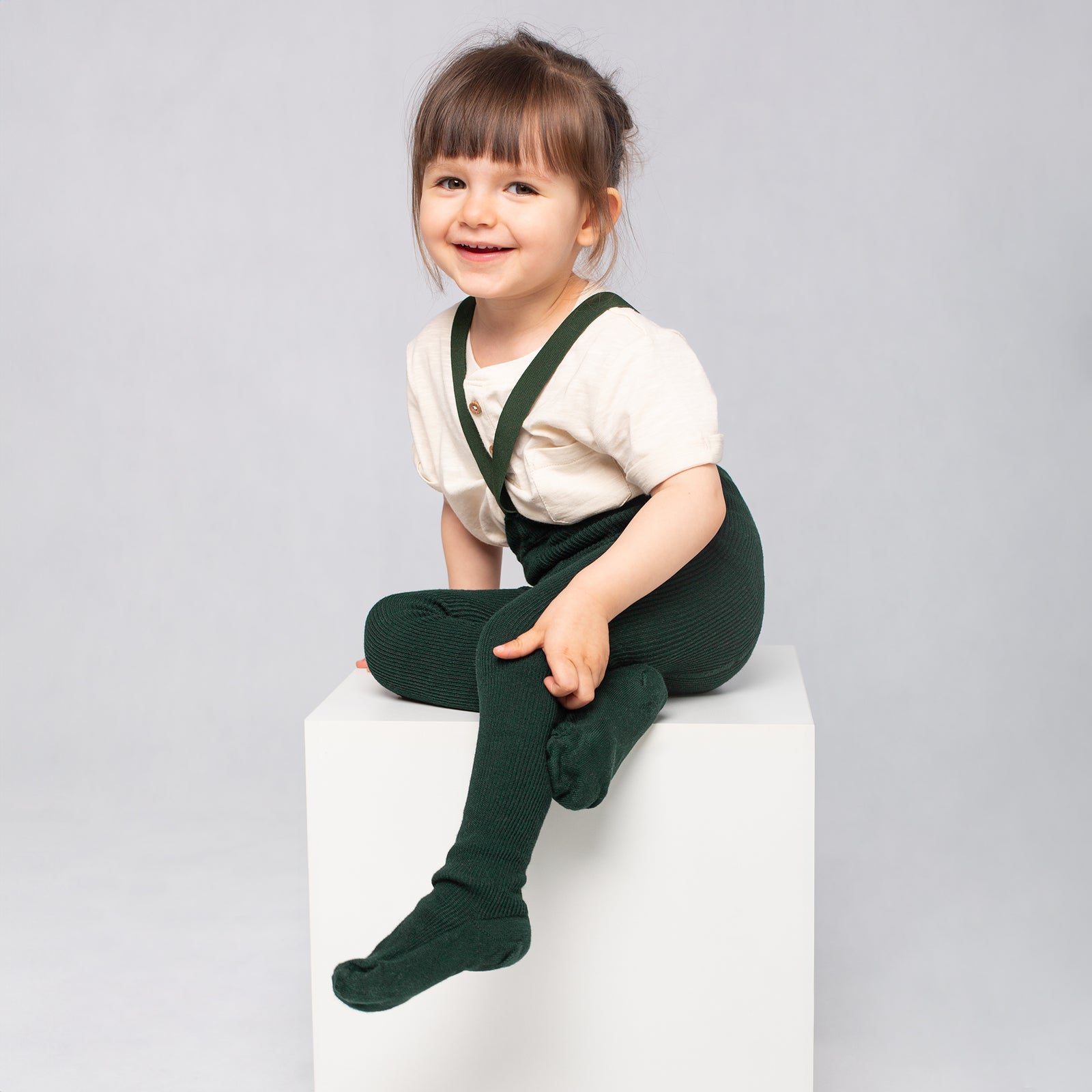 Punčocháče s Kšandami - Jedlově zelená