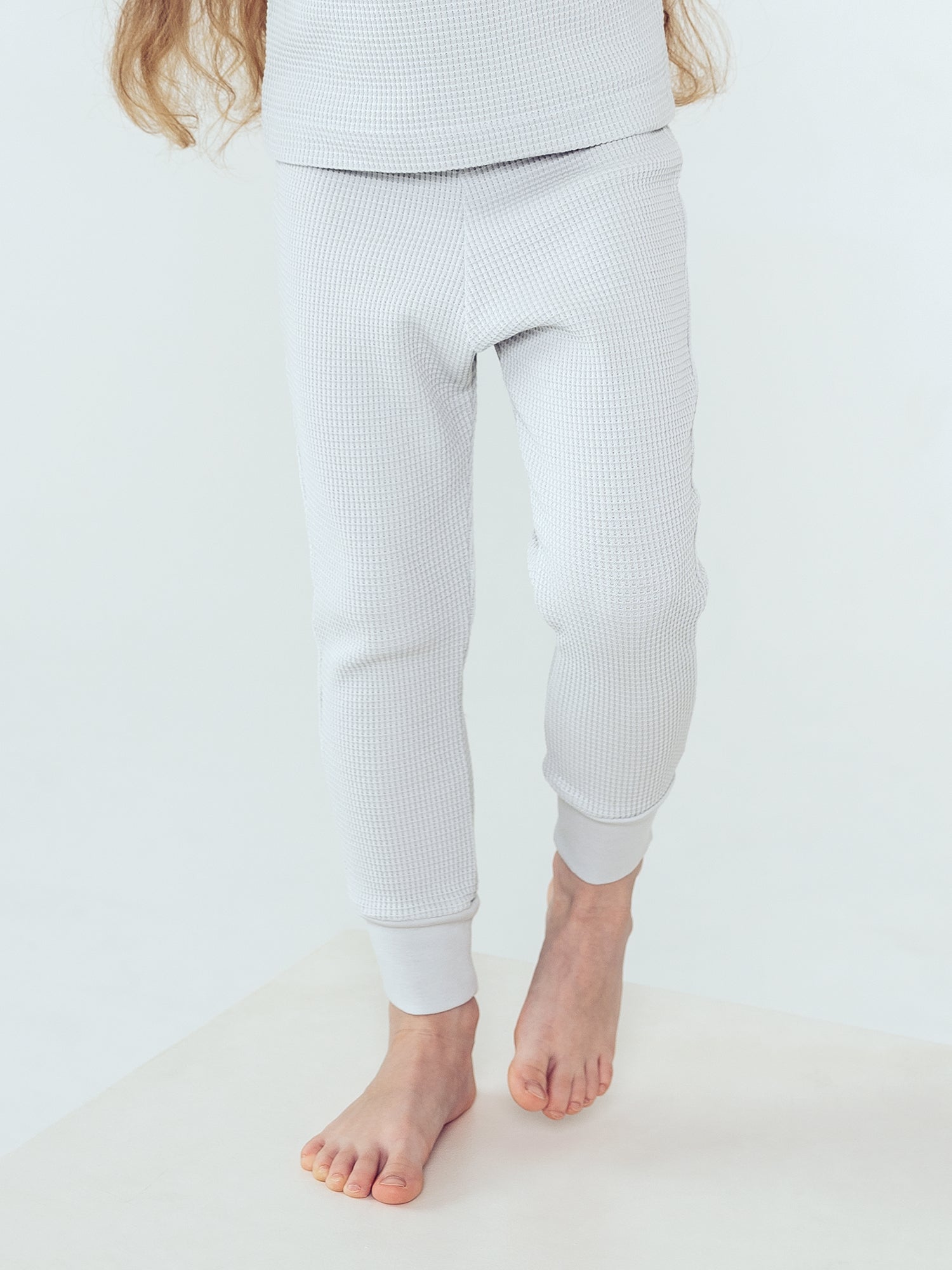 Vaflové Legíny GOTS - Severská Šedá